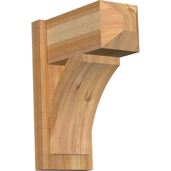 Ekena Millwork Thorton Craftsman Rough Sawn Outlooker, Western Red Cedar, 8"W x 16"D x 20"H OUT08X16X20THR04RWR - main
